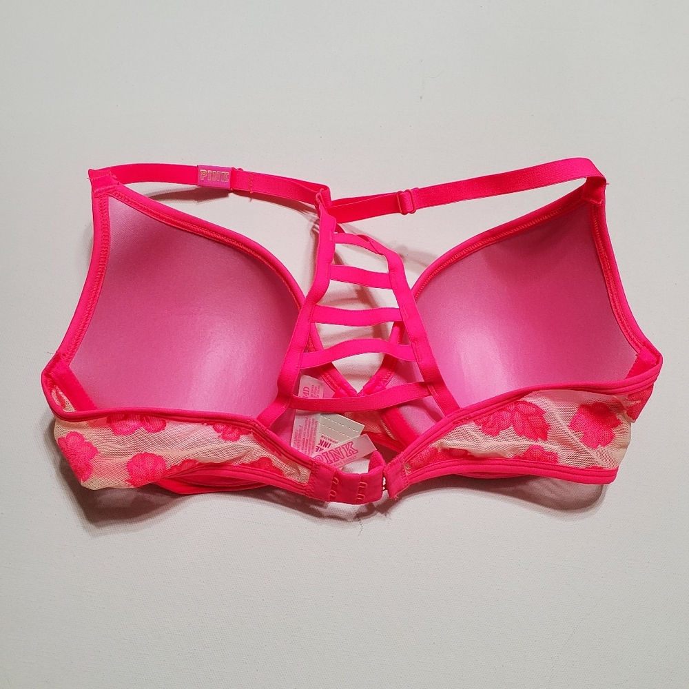Pink Victoria's Secret 34D Lace Racerback Bra - Picture 16 of 16